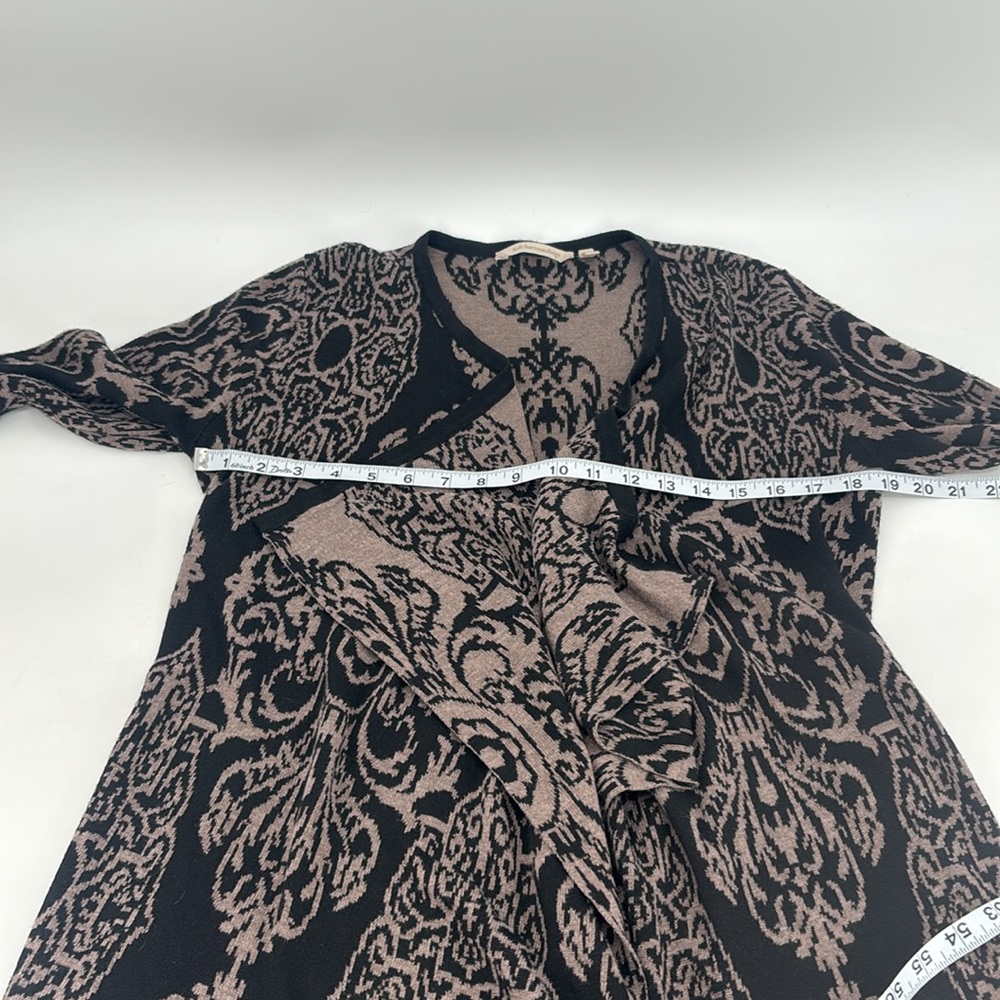 Soft Surroundings Boho Mandala Geometric Print Knit Draped Open Cardigan - Picture 11 of 13